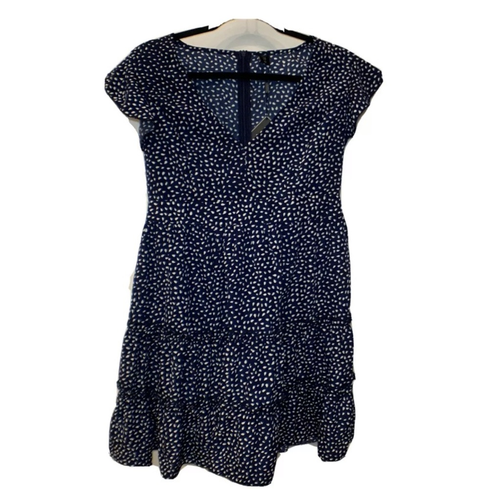 Zaful Forever Young Blue Dotted Girls M Dress NWT